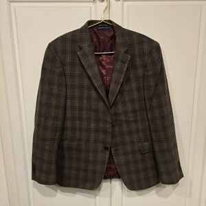 Tommy Hilfiger Brown Plaid Blazer
